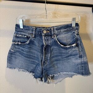 Moussy Blue Denim Women Shorts